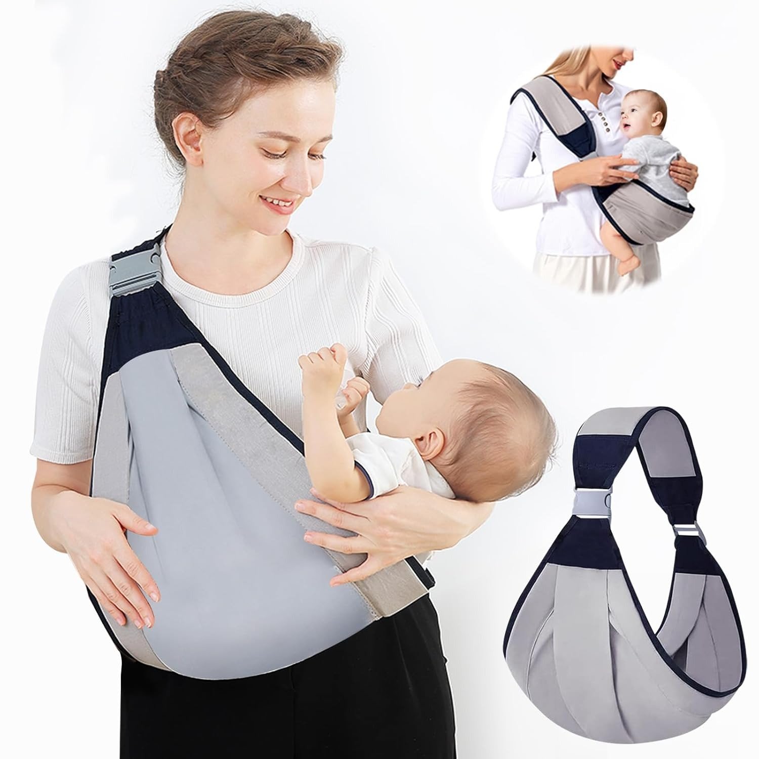 0 PureComfort 3-in-1 Baby Wrap EaseCarry Baby Carrier - Image 1