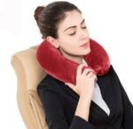 Plush Memory Foam Travel Neck Pillow - Image 4