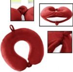 Plush Memory Foam Travel Neck Pillow - Image 2