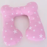 Pink Star-Patterned Baby Neck Support Pillow - Image 4