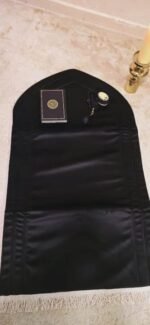 Minimalist Velvet Prayer Mat (Sajadah) – Jet Black