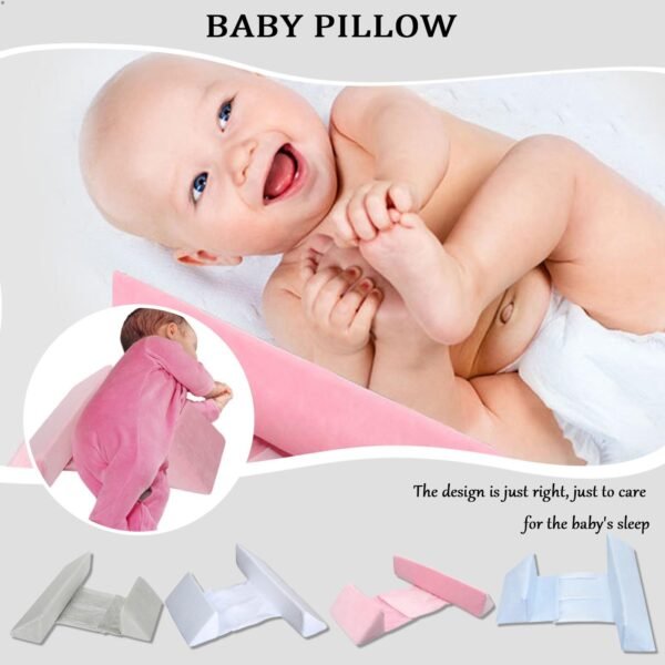 Wedge For Newborns Adjustable,Wedge Pillow Anti-Deflection Waist,Removable Anti-Roll Sleep Positioner