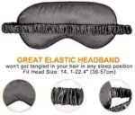 Ultra-Soft Mulberry Silk Eye Mask for Sleeping and Travel - Image 2